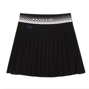 Lacoste Women's Pleated Tennis Skirt in Black / Green
